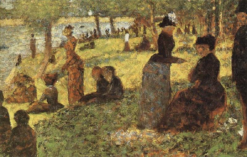 The Grand Jatte of Sunday afternoon, Georges Seurat